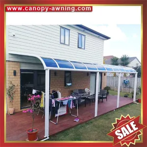 Aluminum Aluminium Metal pc Outdoor Balcony Gazebo Patio Canopy Canopies Cover Awning Shelter Polycarbonate for Sale thumbnail-5