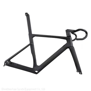 Wholesale Light T700+T800 AERO Disc Carbon Road Frame for Road Bicycles thumbnail-1