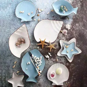 Wholesale New Bone China Decal Plate,simple Ceramic Plate thumbnail-2