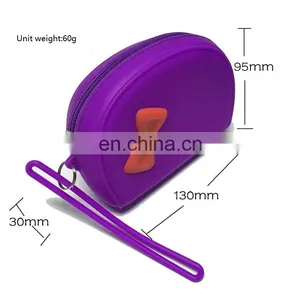 Silicone Handbag Purse Women Clutch Coin Bag Oem Design Fancy Wallet Ladies Wristlet Purse thumbnail-4
