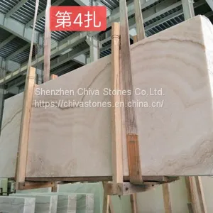 Cappuccino White Coffee Onyx Crystal Wall Tiles Translucent Natural Stone Tiles thumbnail-3