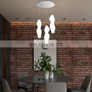 Plastic Shade Designer Modern Indoor Pendant Lighting Hanging Lamp For Home thumbnail-4