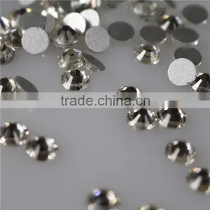 Top Quality Wholesale Transparent White Silver Flat Back Hot Fix Crystals Rhinestone for t Shirts thumbnail-3
