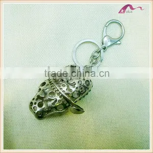 Fashion Crystal Skull Mask Keychain Ring Wholesale thumbnail-2