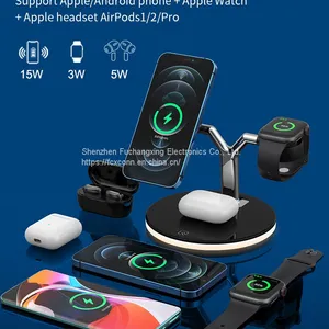 Suitable for Apple IPhone12 IWatch Watch Three-in-one Magnetic Wireless Charging MagSafe Holder Holder thumbnail-5