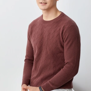 Mens Cashmere Jumpers Breathable Anti-shrink Best Cashmere Sweaters thumbnail-1