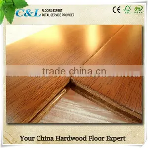 Anti-stratched Stained High Density Merbau Solid Hardwood Flooring thumbnail-1