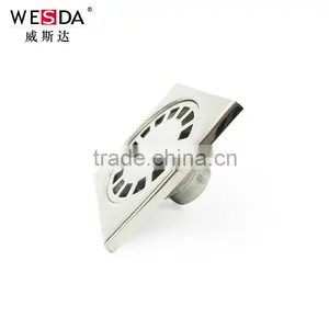 WESDA 3.5inch High Quality Double Sealing Brass Floor Drain,rectangular Floor Drain,floor Drains Stainless Steel thumbnail-4