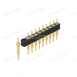 Dnenlink 2.54mm Machined Pin Connector Single Row H3.00mm Straight DIP thumbnail-1