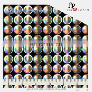 YXCP-259 Lens Pattern Nickel Hologram Shim for Embossing Sticker thumbnail-3