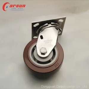 Wet Or Corrosive Environment Use Heavy Duty SS304 Caster 100/125/150/200mm Stainless Steel Castors Wheels thumbnail-1