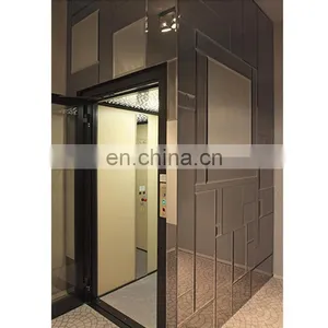 Luxury Decoration Cabin Office Speed 1.0m/s-2.5m/s 4 Person Passenger Lifts Elevator thumbnail-2