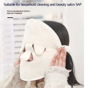 Facial Steamer Moisturizing for SPA Microfiber Towel Mask Reusable Face Towel Mask Cold Hot Compress thumbnail-3