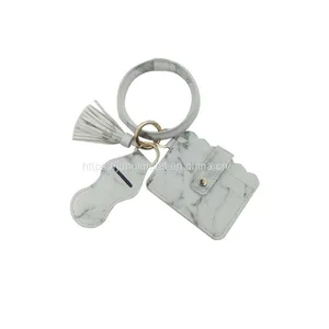 New Design Custom Silicone Beads Bracelet Keychain Wristlet Silicone Wristlet Keychain Bracelet thumbnail-5