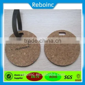 Reboinc-X8 Factory Manufacturer Cork Tag for Garment Personalized Cork Luggage Tags thumbnail-1