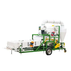 5XFZ-10 Combined Wheat Seed Cleaning and Grading Machine Barley Naked Oats Buckwheat Fine Cleaner With Gravity Separator Wind Sorter thumbnail-1