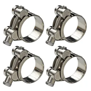 Sany Excavator Genuine Anti-Corrosion Heavy-Duty Stainless Steel Handle Hose Clamp 65-70mm With 22mm Band Width thumbnail-2