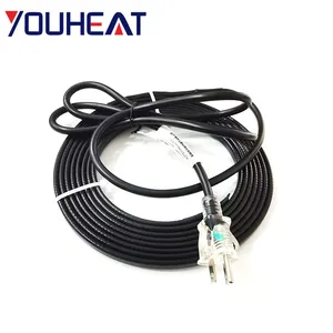 Self Regulating Temperature Deicing Heating Trace Cable Freeze Protected Water Pipe Heating Cable With Plug thumbnail-2