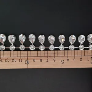 XB182 25MM Fancy Cup Chain Trimming Clothing Accessory With Pearls thumbnail-2