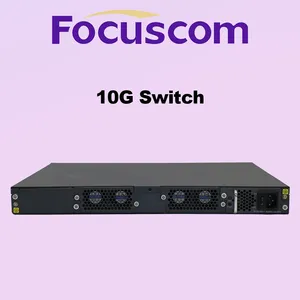 L3 Managed 10G Fiber Switch, 24-Port SFP+ With 2-Port 100G QSFP28 Uplinks, High-Performance Networking Aggregation Layer Switch Focus S5863-24X2C thumbnail-4