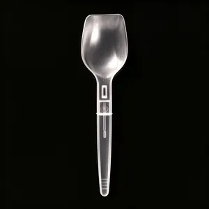 Biodegradable Disposable Foldable PP Plastic Spoons for Frozen Yogurt and Ice Cream thumbnail-3