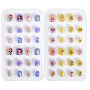 Press-on Nails for Kids With Adhesive Backing – Sweet Princess-Style Pre-Designed False Nails (Perfect for Holidays & Gifts) thumbnail-5