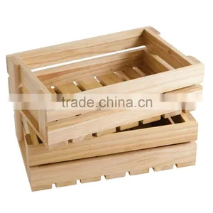 Vintage Chic Wooden Storage Crate Vegetable Fruit Box Country Kitchen thumbnail-5