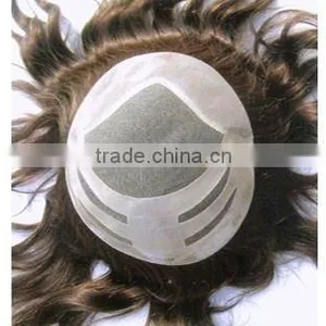 100% Human Hair High Quality Natural Looking Men's Toupee thumbnail-1