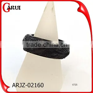 New Wholesale Simple Jewellery Set Men Jewelry Ring Black Men Rings thumbnail-1