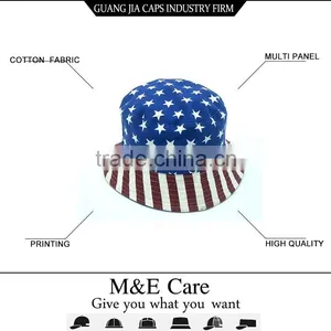 China Wholesale Custom Stores Sell American Flag Bucket Hat thumbnail-1