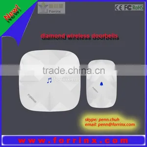 Diamond Door Handles Diamond Pattern Shower Door Diamond Waterproof Wireless Doorbell thumbnail-2