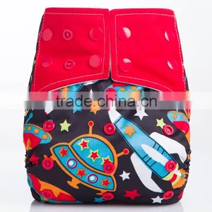 Snaps Closure Cloth Newborn Baby Diapers Machine Washable Covers thumbnail-2