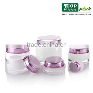 Round Acrylic Cream Jar for Cosmetic Packaging thumbnail-1