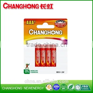 Super Heavy Duty Battery Carbon Zinc Battery R03 AAA UM4 thumbnail-1