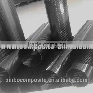 Thin Wall Thickness Carbon Fiber 3k Weave Tube of XINBO thumbnail-2