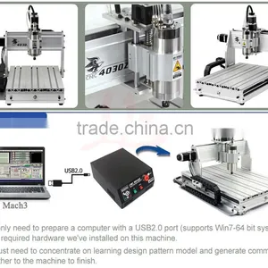 4030 USB CNC Router Machine 800W 3axis With Water Cooling Spindle thumbnail-2