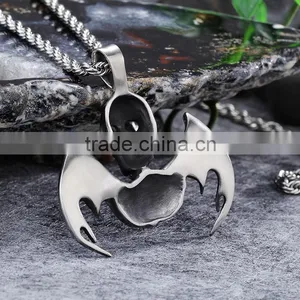 Factory Price Custom Jewelry Hip Hop Men Pendant With Wings Unique Design Skull Stainless Steel Pendant Supplier's Choice thumbnail-3