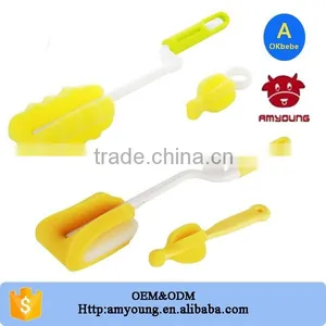 Wholesale Promotional Gift Multi Color Soft Nylon Baby Milk Straw Nipple Bottle Brush For Cleaning thumbnail-2