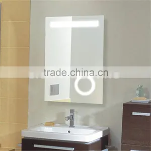 IP44 CE Frameless Bathroom LED Mirror With 3x Magnifier Supplier's Choice thumbnail-5