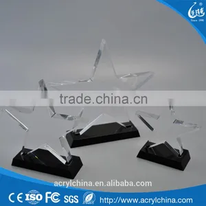 Acrylic Award Stand Tansparent Star Shaped Award Trophy thumbnail-1