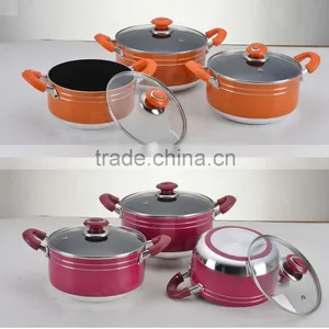 Aluminum Pressed Non-stick Casserole/stockpot/pot With Ceramic Coating thumbnail-3