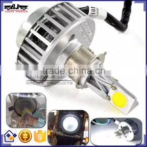 BJ-HL-001 2500LM 18W 7-36V High/Low Beam Bright Xenon Motorcycle LED Headlights thumbnail-1