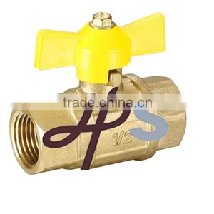 Brass Gas Ball Valve With Butterfly Handle, EN331 Standard thumbnail-1