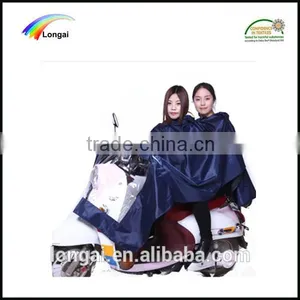 Waterproof Durable King Size Bicycle Pvc Raincoat Poncho for Sale thumbnail-4