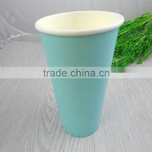 Disposable 16oz Cold Drink Paper Cup Logo Printed Color Design OEM Accept thumbnail-1