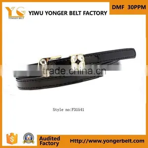Good Quality Branded Rhinestones Leather Belt thumbnail-3