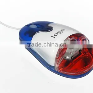 Computer Gift USB Wired Liquid Aqua Mouse With Light-up LED Logo thumbnail-6