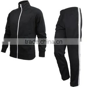 Tracksuit/Training Suit/Jogging Suit Made of Polyester/Cotton Fabric in Black/White Color thumbnail-1