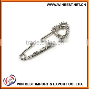 Hot Selling 2015 Costume Jewellery Trendy Brooches, Hang Tag Safety Pin thumbnail-3