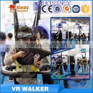 9D Game Equipment Walker VR Treadmill for Amusement Park Equipment thumbnail-3
